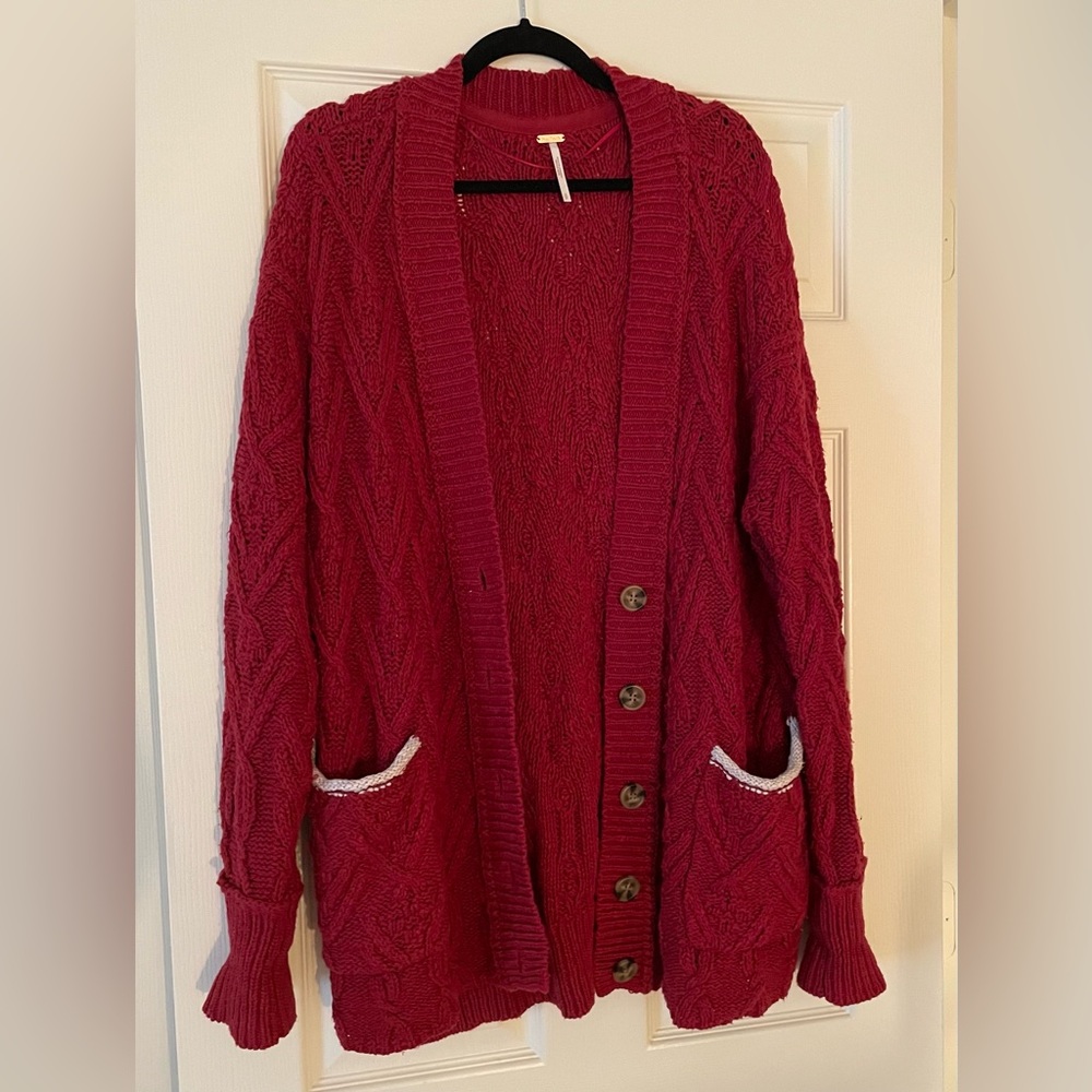 Free People Montana Cable Cardi